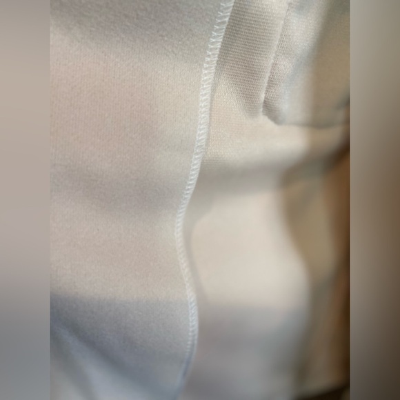 JS~Solid Cream~Notched Lapel~Duel Pocket~Belted~Lightweight~Trench Coat~Size S - Picture 14 of 14